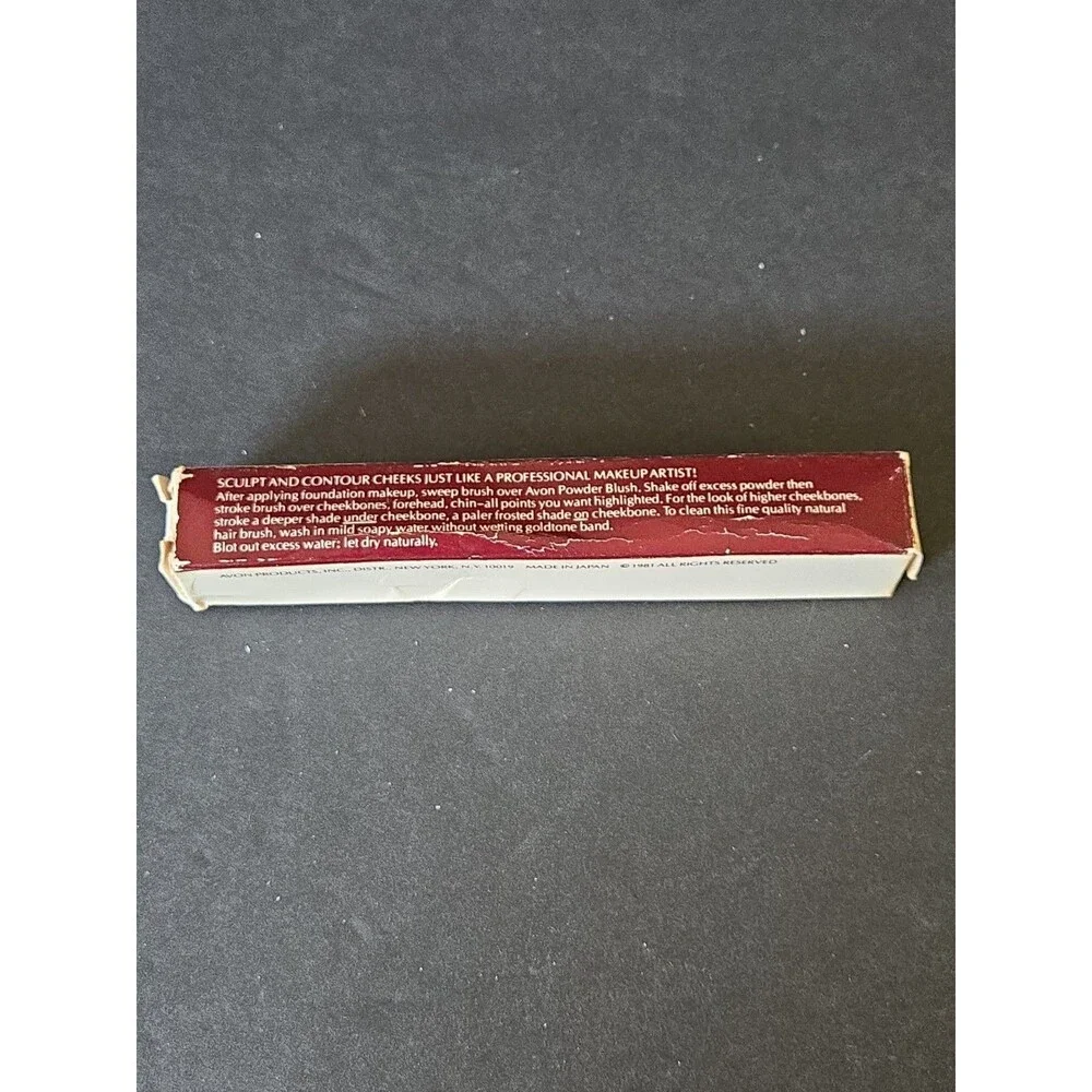 Vintage 1981 NOS New Avon Professional Blush Brush Original Box Sealed